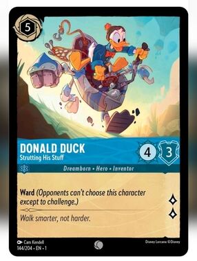 Donald Duck 🔥 Disneyland 🔥 Disney Lorcana Trading Card TCG